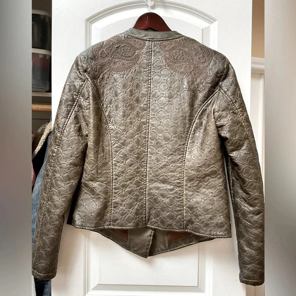 ABS by Allen Schwartz Faux Leather Jacket - Picture 3 of 5